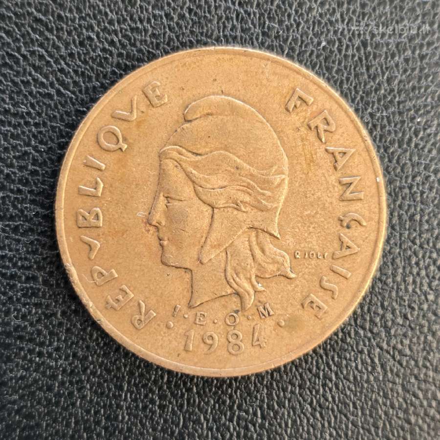 Naujoji Kaledonija 1984 100 francs Ni-brass - nuotraukos Nr. 2