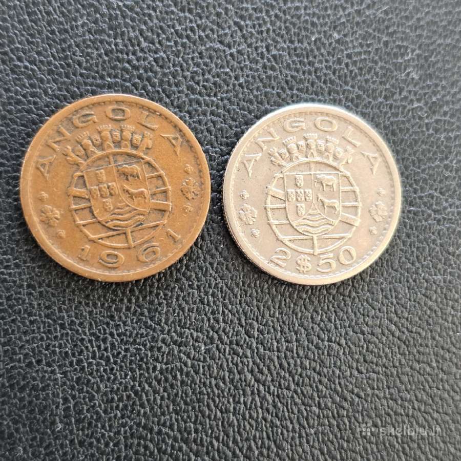 Angola 1961 50 centavos, 1967 2,5 escudos