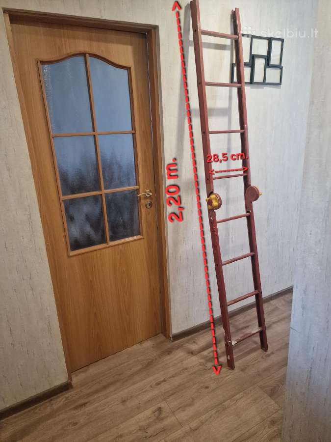 Storo metalo kopėčios 220 cm.