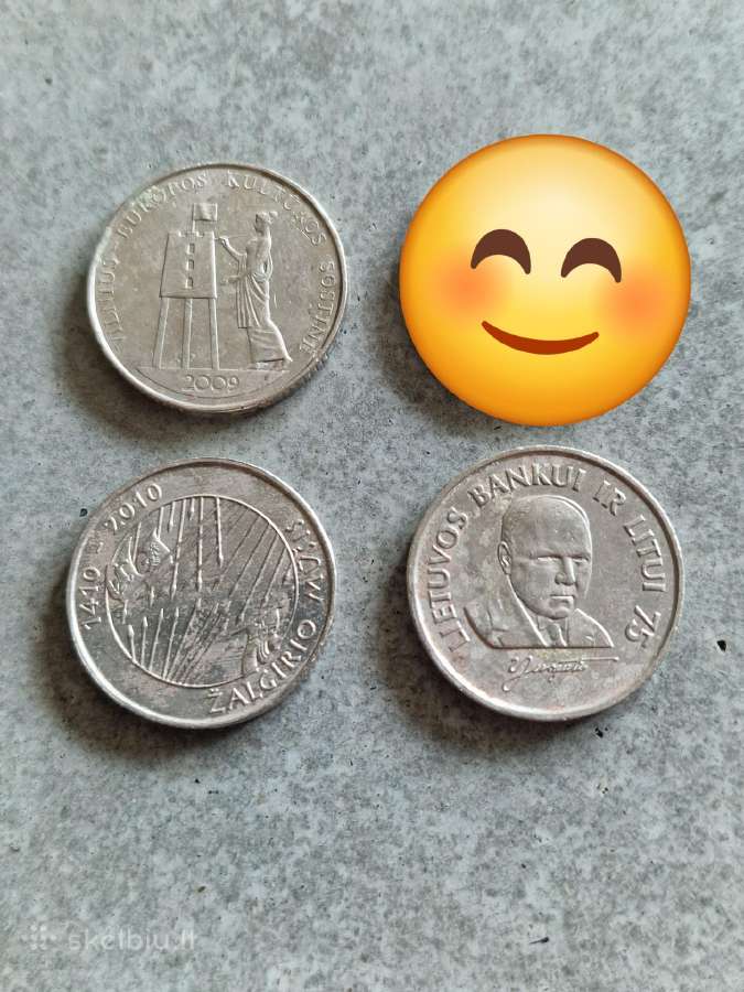 1 lito proginės monetos