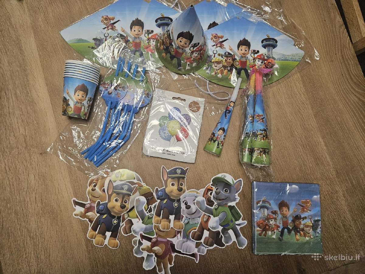 Gimtadienio dekoracijos, indai Paw Patrol