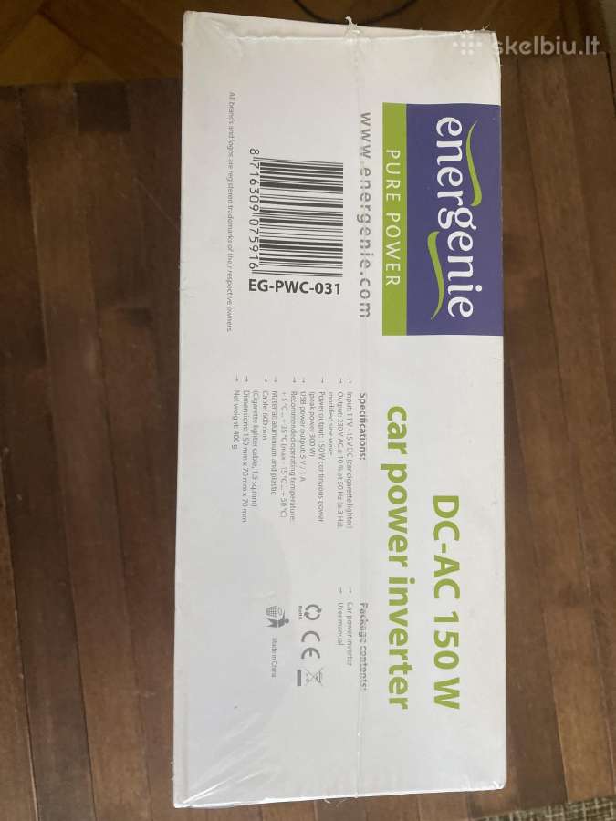 Energenie Dc-ac 150 W automobilinis keitiklis (nau - nuotraukos Nr. 2