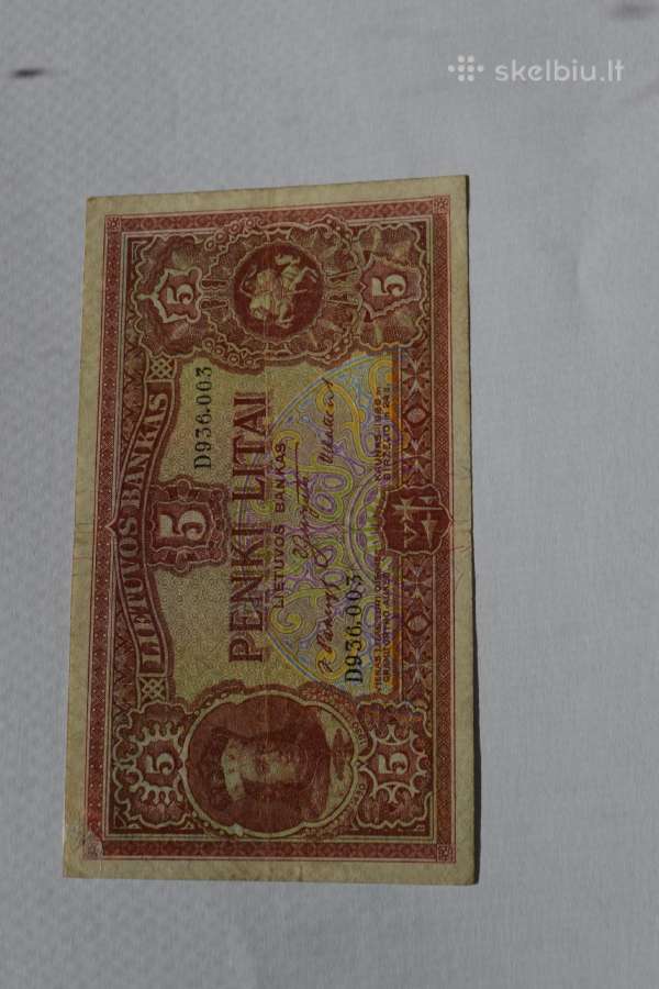 5 Litai 1929 m.