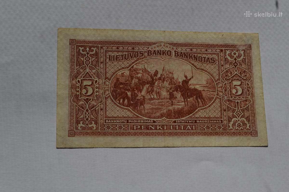5 Litai 1929 m. - nuotraukos Nr. 2