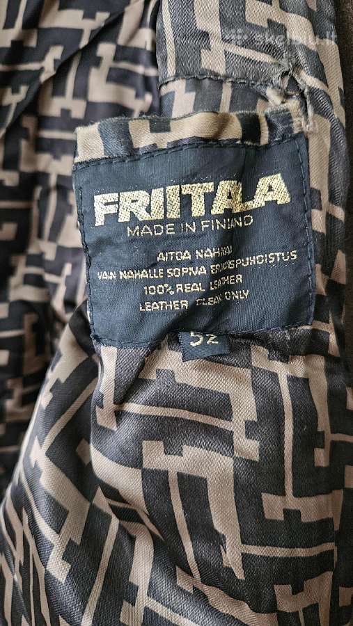 Vintažinis švarkas verstos odos Friitala Dydis 52 - nuotraukos Nr. 5