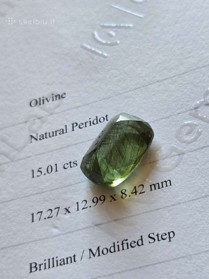 Parduoda natūralų 15ct peridotą - nuotraukos Nr. 2