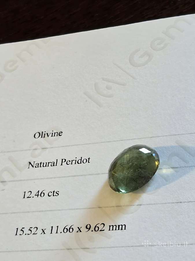 Parduoda 12,46ct natūralų peridotą - nuotraukos Nr. 5