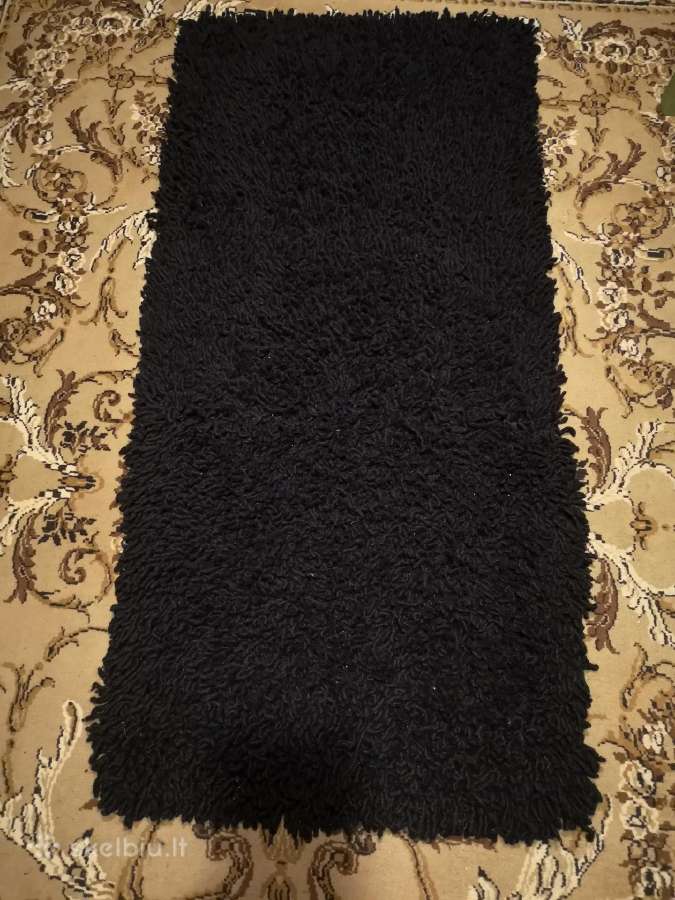 Storas juodas kilimas 150x70cm - nuotraukos Nr. 2