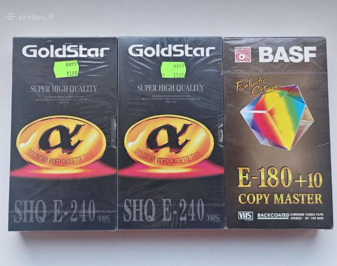 Vhs video kasetės