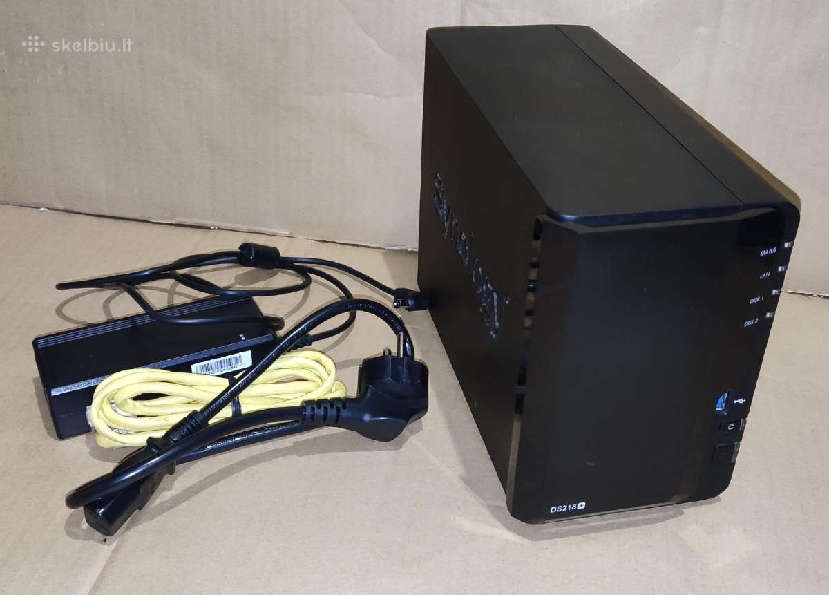 Synology Ds218+ 2 diskų, 16gb RAM, Dsm 7.3