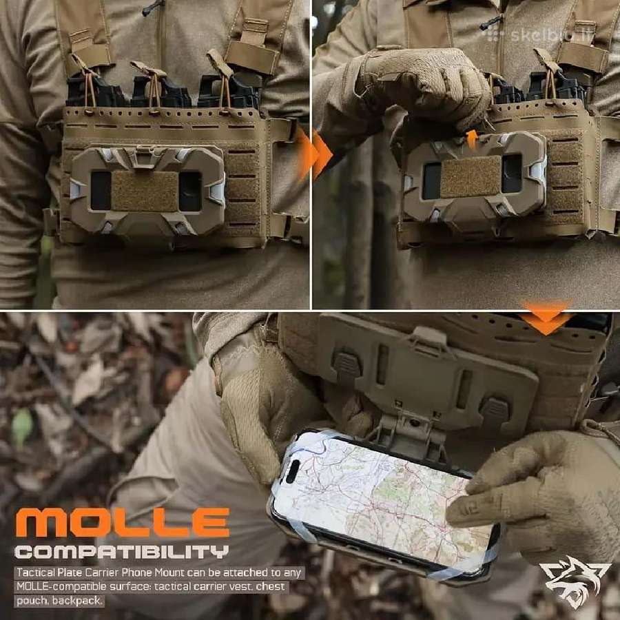 Taktinis Atverčiamas Molle dėklas - Telefonui - nuotraukos Nr. 3