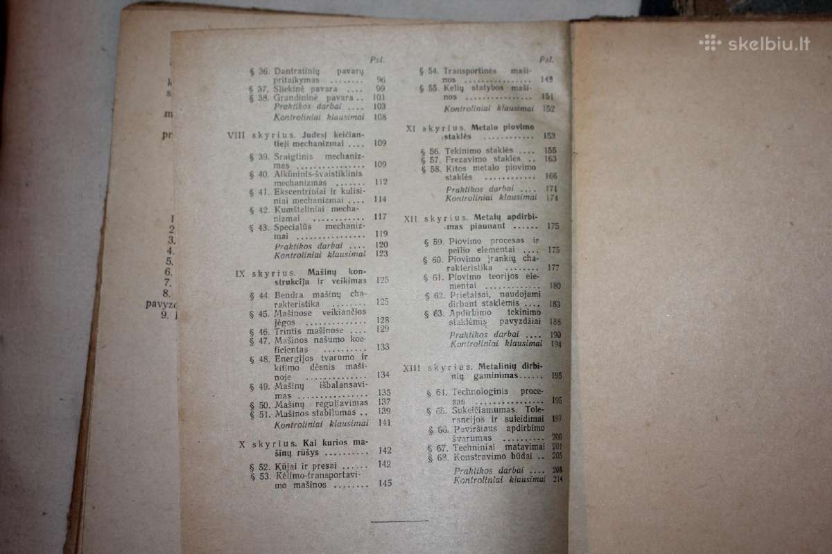 Mašinų mokslo pagrindai knyga 1 ir 2 dalis 1958 m. - nuotraukos Nr. 5