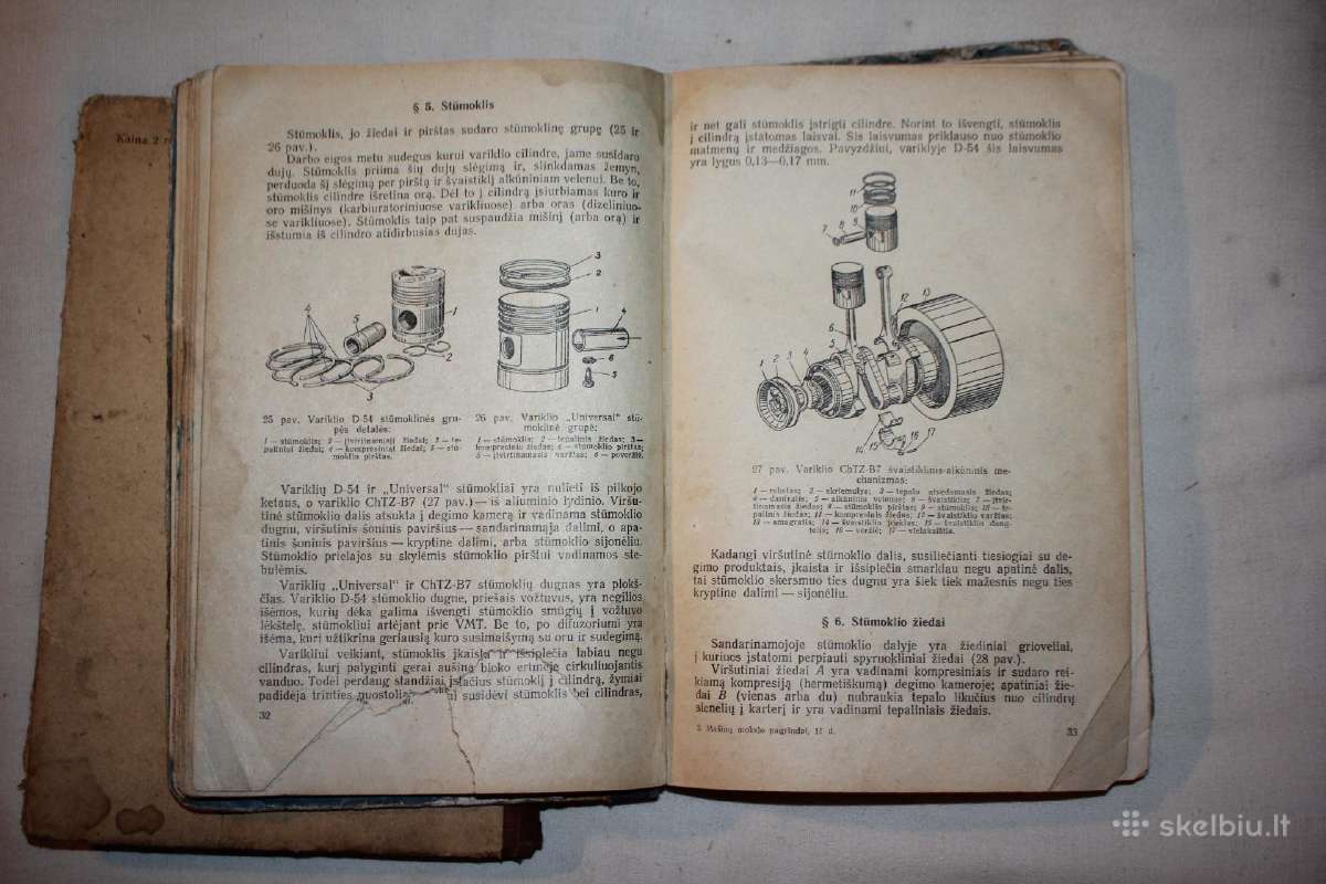 Mašinų mokslo pagrindai knyga 1 ir 2 dalis 1958 m. - nuotraukos Nr. 6