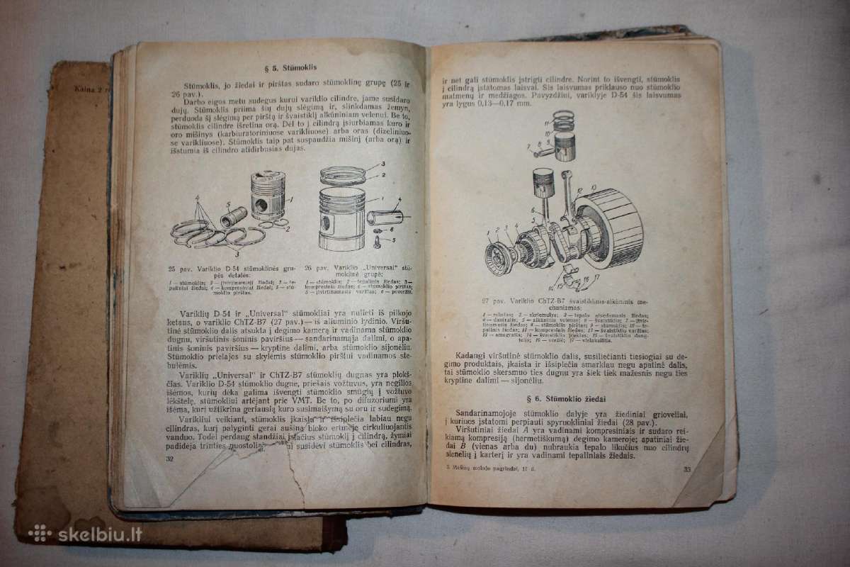 Mašinų mokslo pagrindai knyga 1 ir 2 dalis 1958 m. - nuotraukos Nr. 6