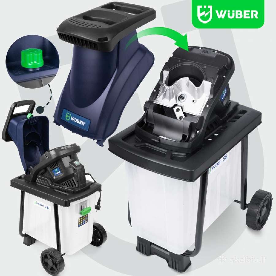 Wuber Elektrinis šakų smulkintuvas - nuotraukos Nr. 11