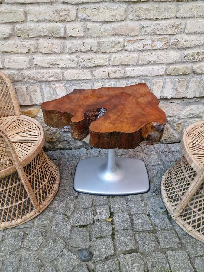Vintažiniai rankų darbo skelto bambuko krėslai - nuotraukos Nr. 16