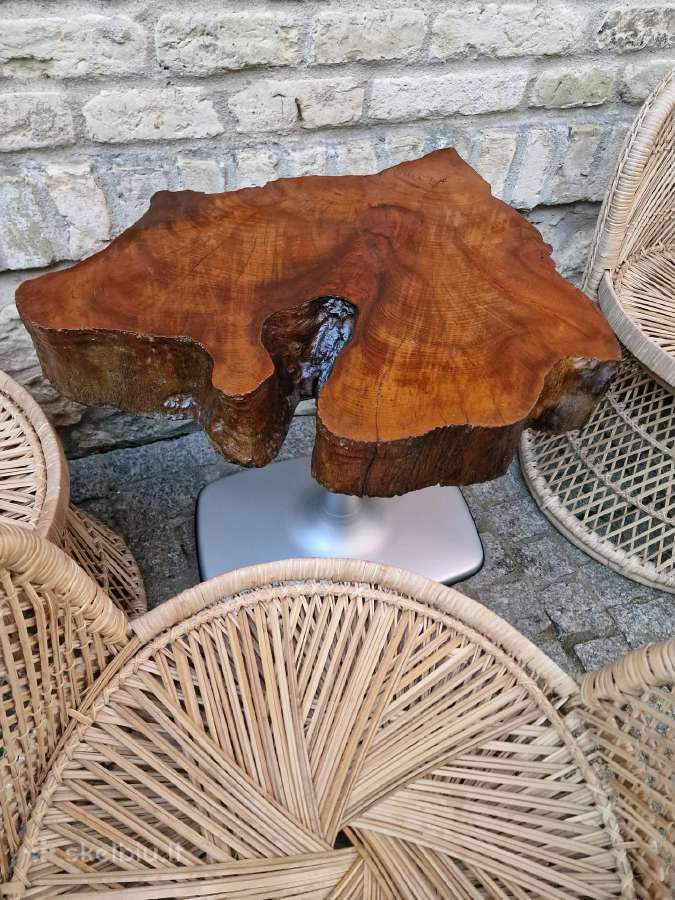 Vintažiniai rankų darbo skelto bambuko krėslai - nuotraukos Nr. 20