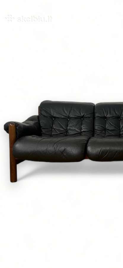 Vintažinė Gote mobler nassjo odinė sofa - nuotraukos Nr. 4