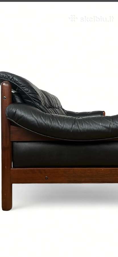 Vintažinė Gote mobler nassjo odinė sofa - nuotraukos Nr. 5