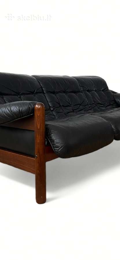 Vintažinė Gote mobler nassjo odinė sofa - nuotraukos Nr. 8