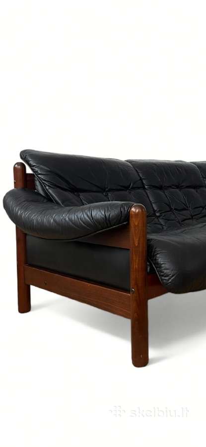 Vintažinė Gote mobler nassjo odinė sofa - nuotraukos Nr. 9