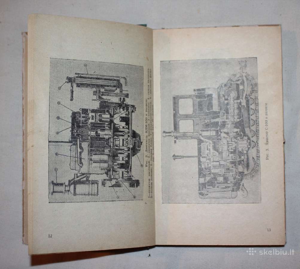 Vikšrinis traktorius C-100 serviso knyga 1962m - nuotraukos Nr. 5