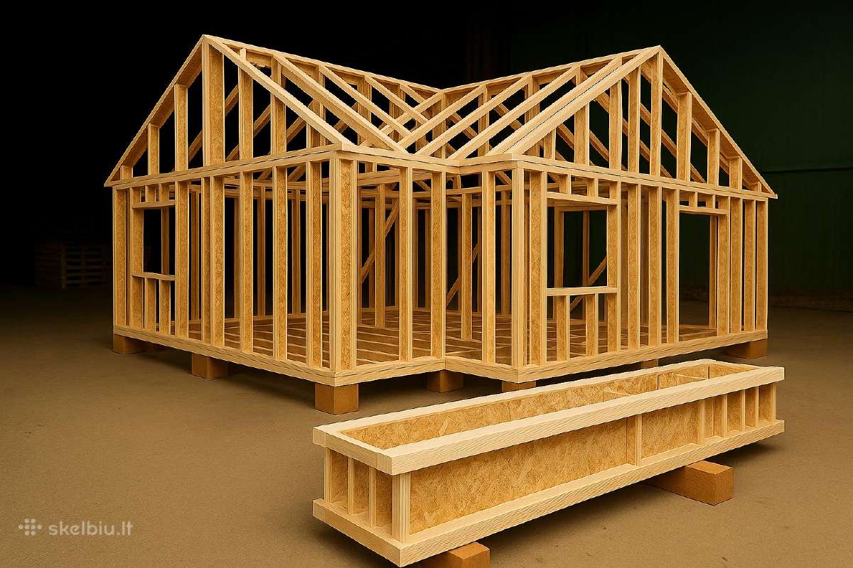 I-beam sijos statybinė mediena dvitėjės - nuotraukos Nr. 5