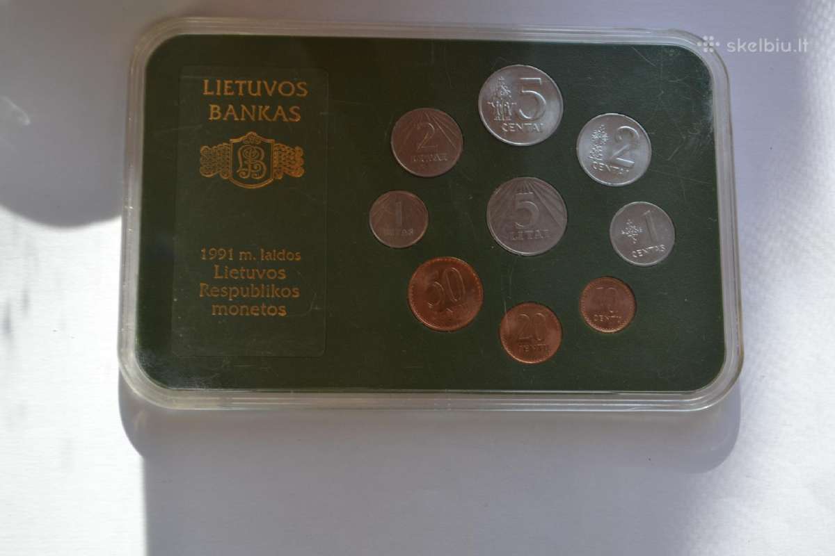 1991 m.bankinis rinkinys litai-centai