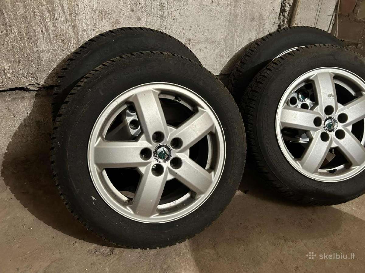 Žieminės padangos su ratlankiais 185/60 R15 4vnt - nuotraukos Nr. 2