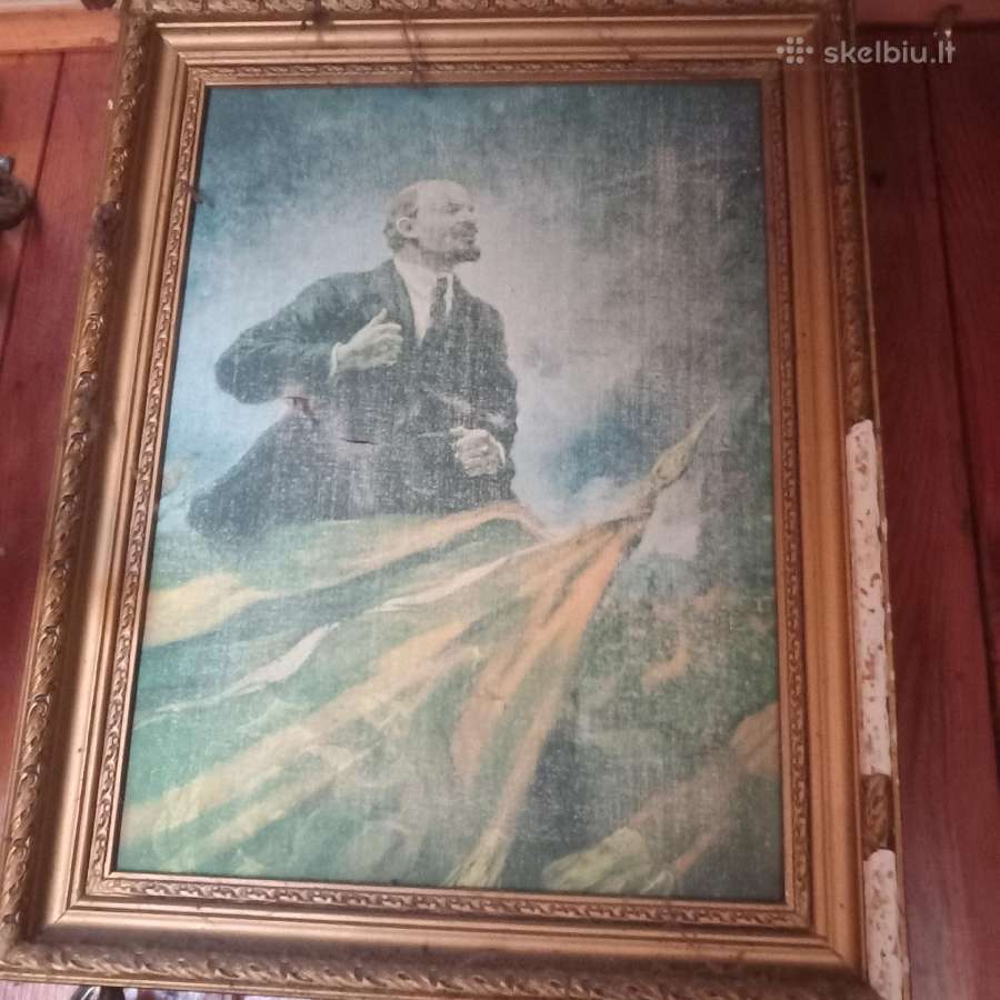 V.i. Leninas. drobė alėjus