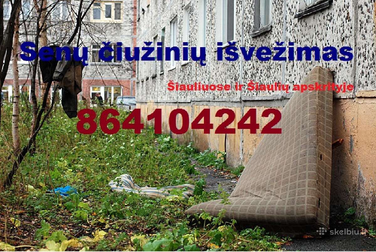 Krovinių pervežimas Senų baldų išvežimas,Šiauliai - nuotraukos Nr. 13