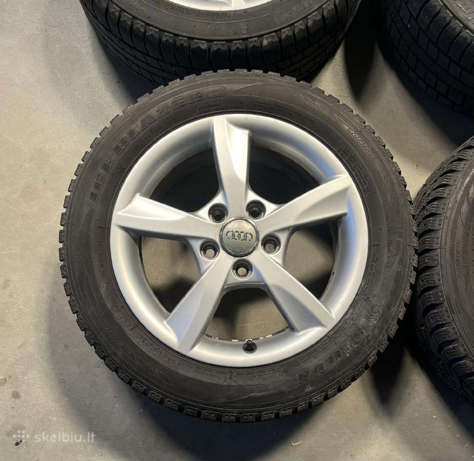 Audi ratlankiai R16/55/205 su žieminėmis padangomi - nuotraukos Nr. 2
