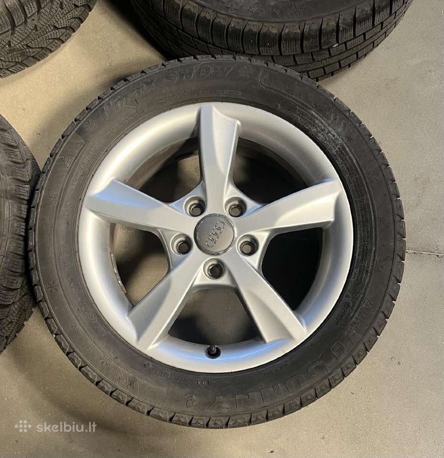 Audi ratlankiai R16/55/205 su žieminėmis padangomi - nuotraukos Nr. 3