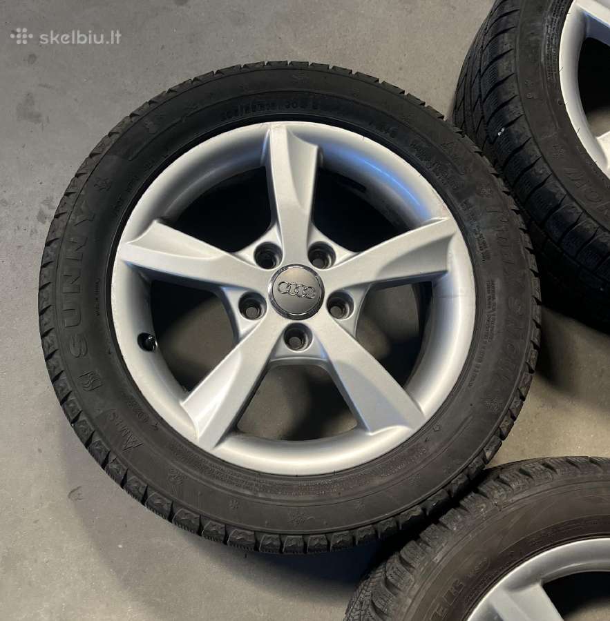 Audi ratlankiai R16/55/205 su žieminėmis padangomi - nuotraukos Nr. 4