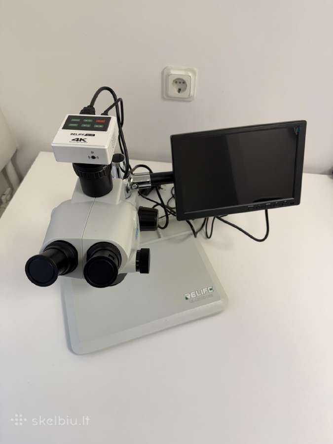 Naujas Relife Rl-m6t Pro-b11 mikroskopas