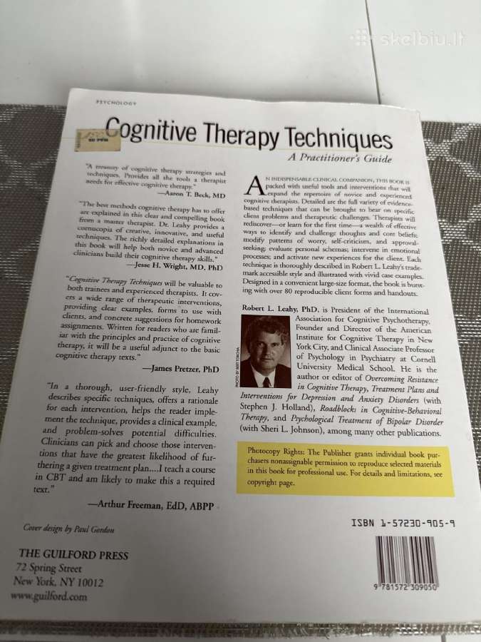 Cognitive Therapy Techniques, First Edition: A Pra - nuotraukos Nr. 2