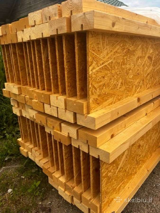 Medinės I-beam dvitėjės sijos - nuotraukos Nr. 5