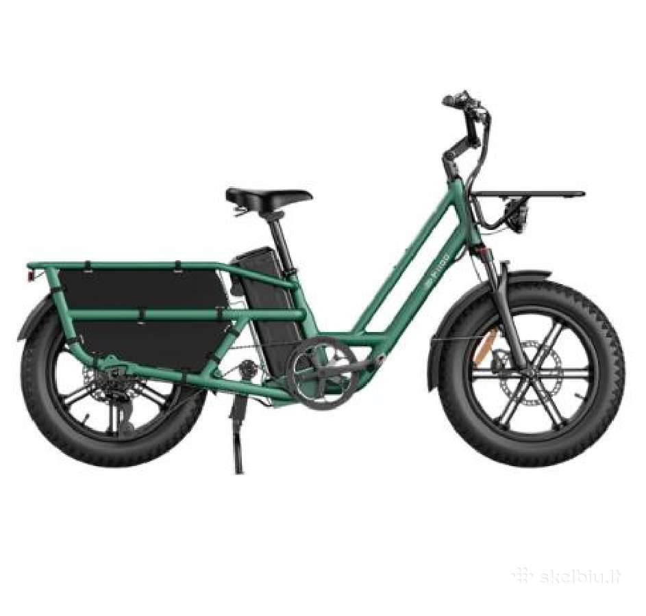 Fiido T2 Cargo elektrinis dviratis - su gazu