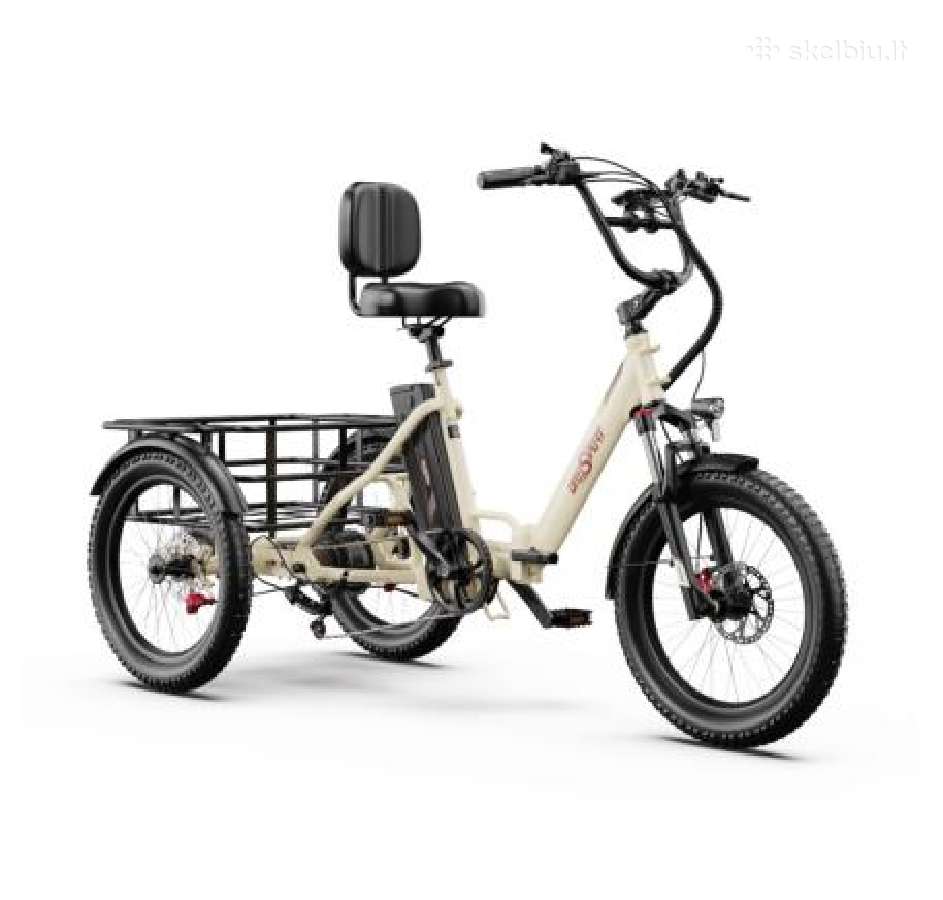 Onesport Ot30 Pro Cargo elektr. triratis dviratis