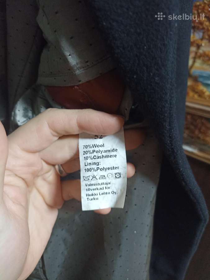 Stockmann 1862 vilnonis paltas su kašmyru - nuotraukos Nr. 2