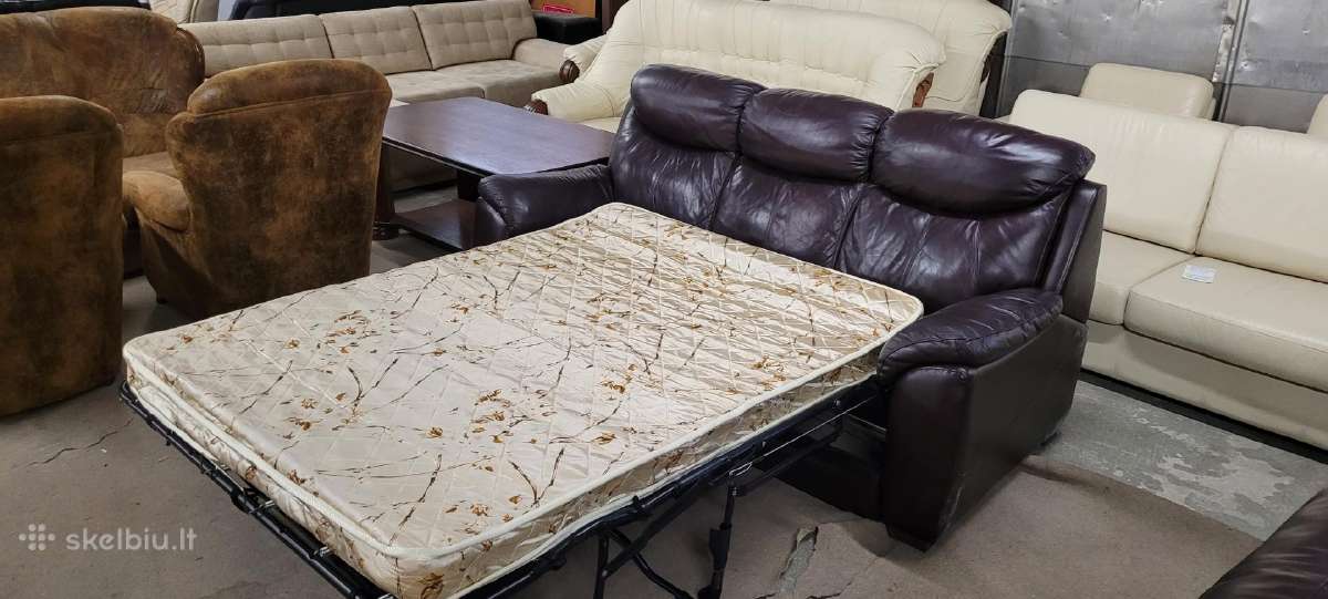Odiniai Baldai Kampas sofa Reglainer komplektas - nuotraukos Nr. 4
