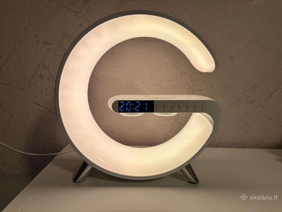 LED Naktinė Lempa-kolonėlė-kroviklis