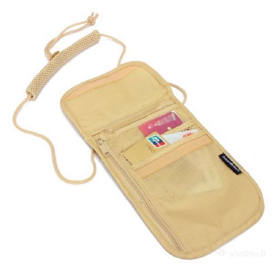 Slapta taktinė piniginė pakabinama po rūbais