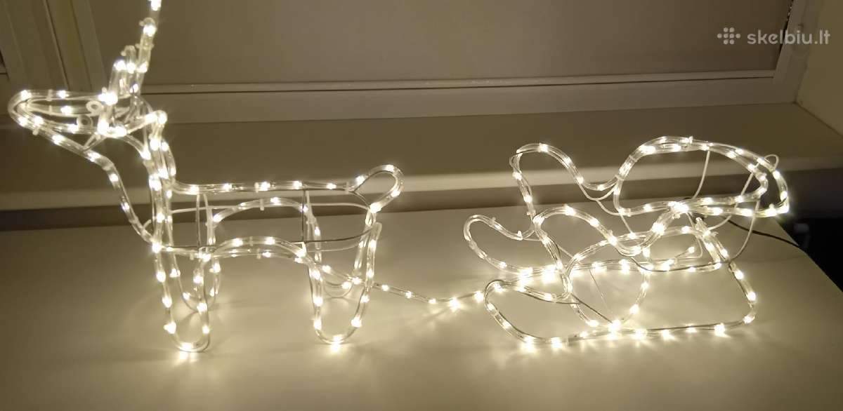LED dekoracija elnias su rogėmis - nuotraukos Nr. 2