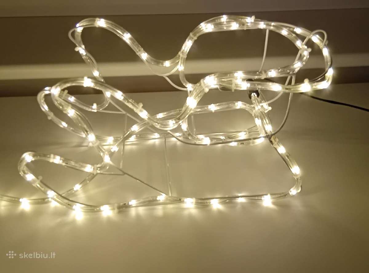LED dekoracija elnias su rogėmis - nuotraukos Nr. 3
