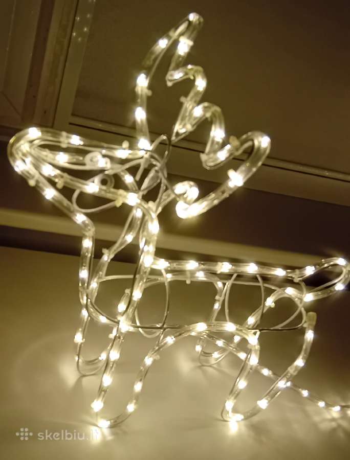 LED dekoracija elnias su rogėmis - nuotraukos Nr. 4