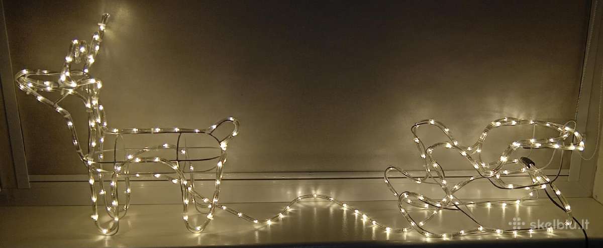 LED dekoracija elnias su rogėmis - nuotraukos Nr. 6