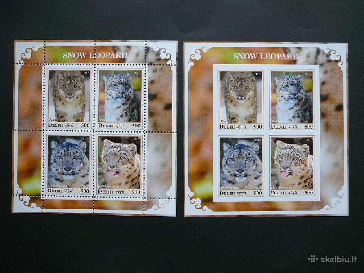 Leopardai Kates laukines Delhi (In) 2017 Mnh ind30