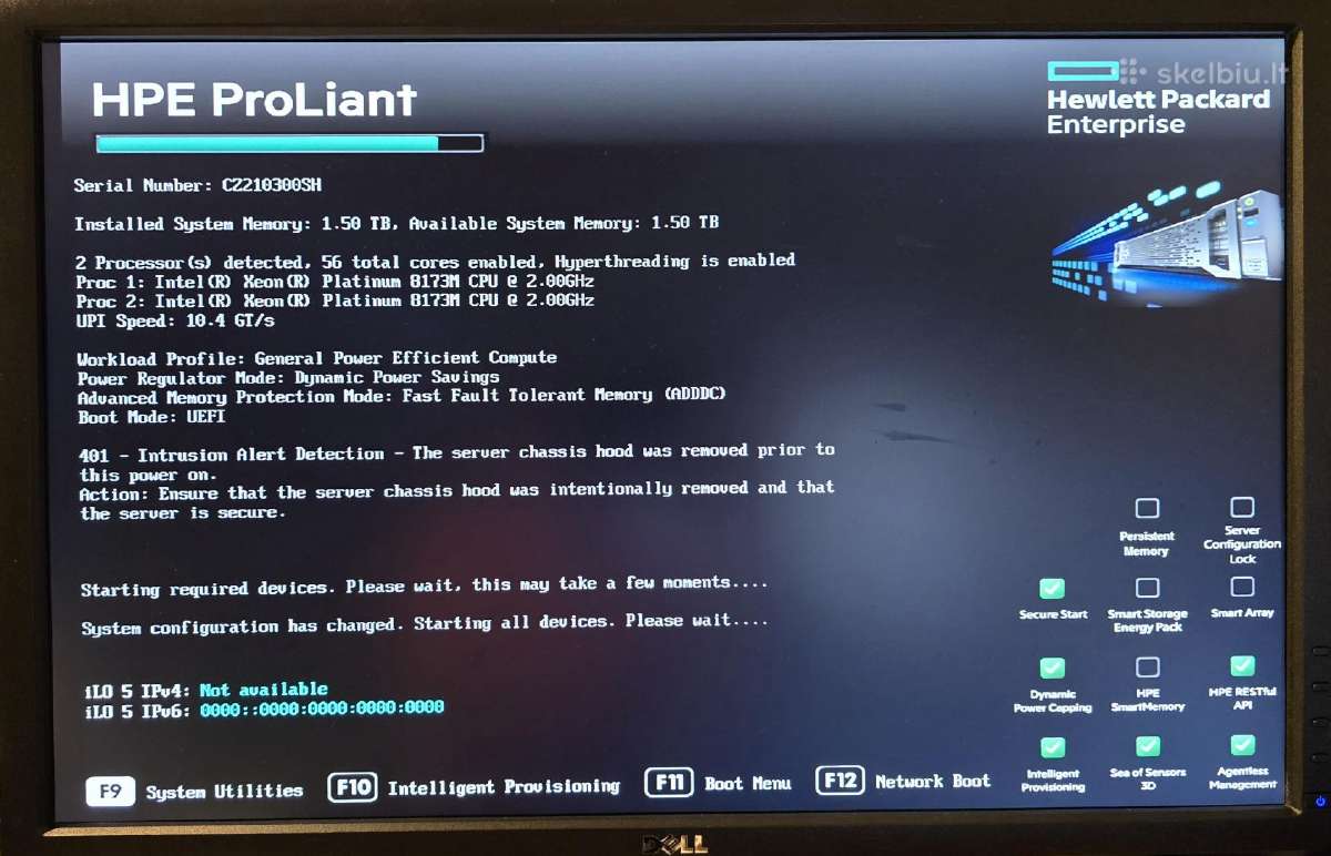 Hp Proliant Dl380 Gen10 2x Cpu 8x Nvme + 16x Sff - nuotraukos Nr. 13