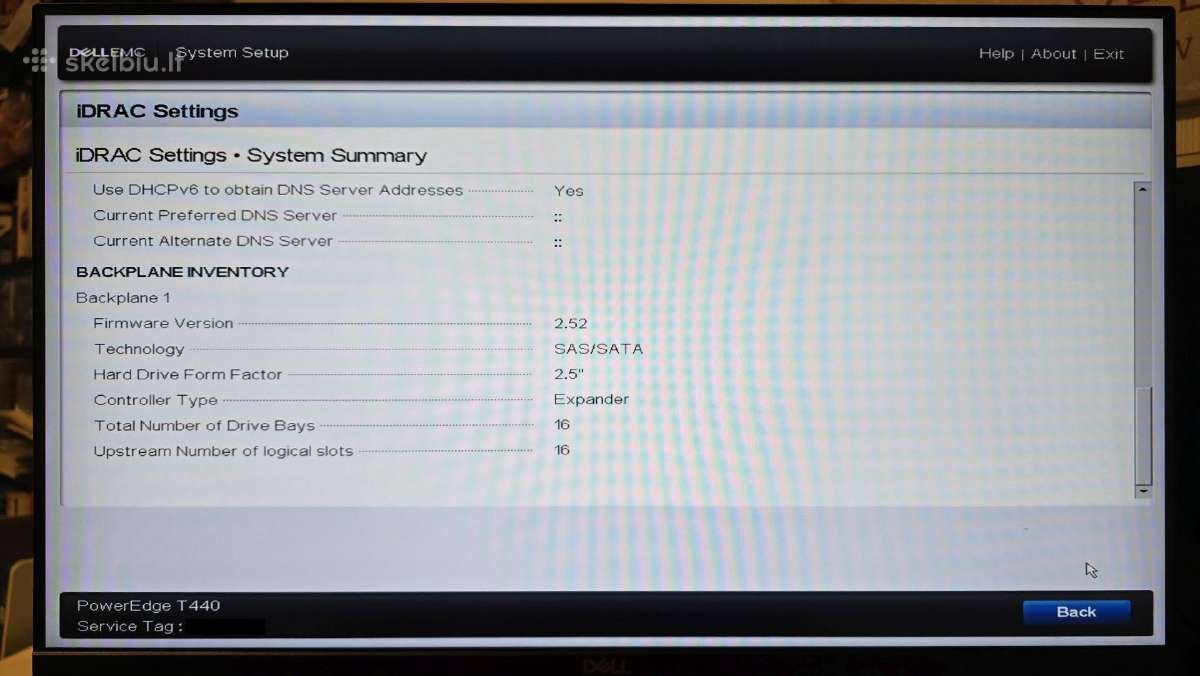 Dell Poweredge T440 2x Xeon Gold 6138 16x Sff Sas - nuotraukos Nr. 25